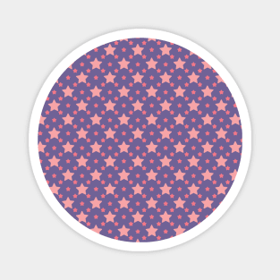 Adalia | Pink and Purple Stars Pattern Magnet